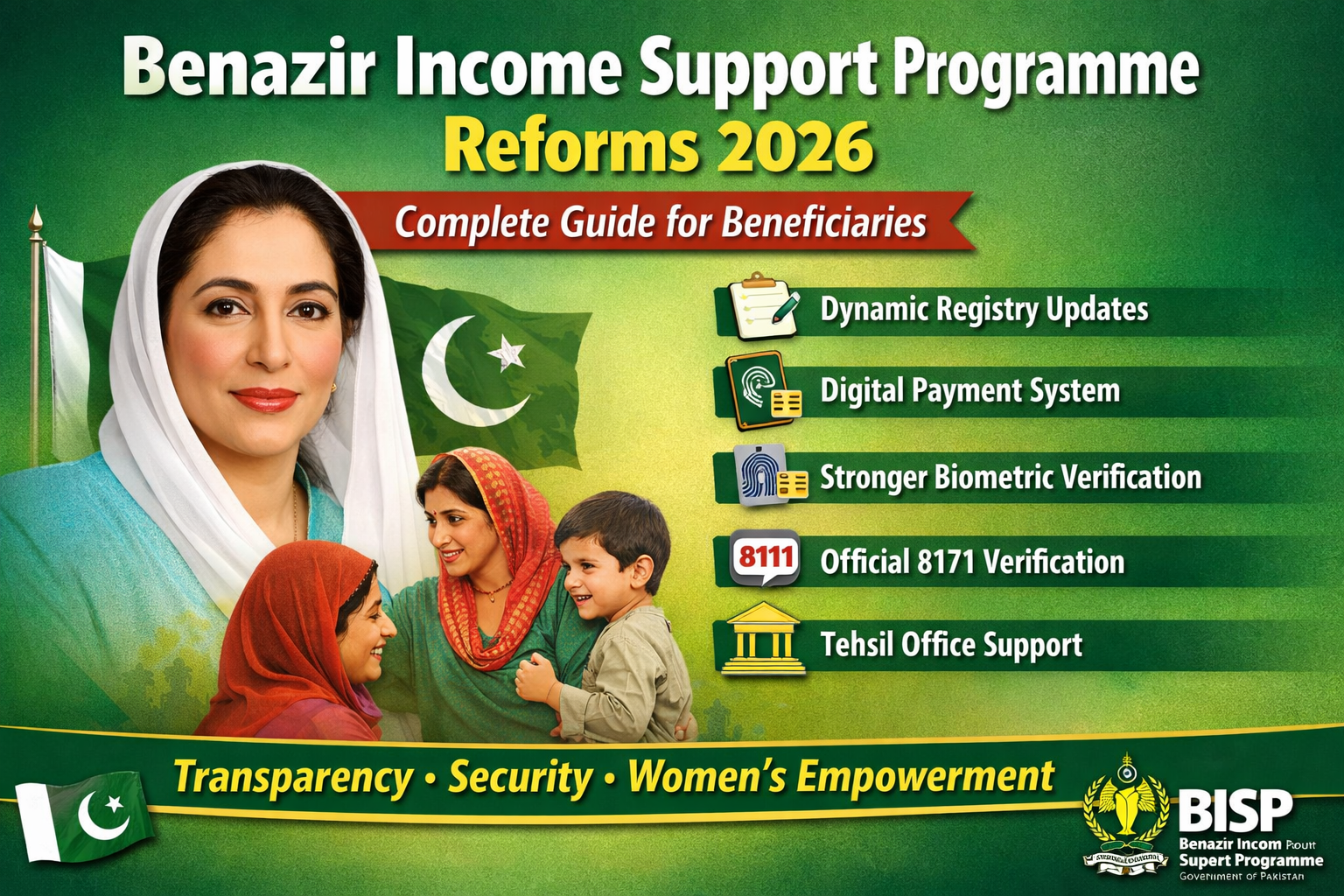 Benazir Income Support Programme bisp reforms 2026 – Complete Guide for Beneficiaries